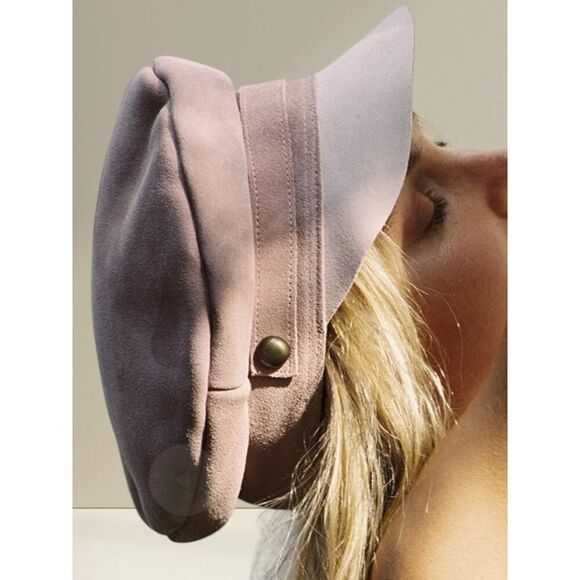 Lack Of Color Lola Pink Suede Slouch Cap Hat Size Small main image 8